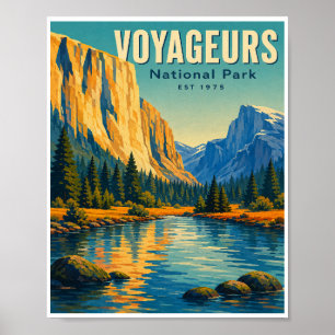 Reis naar Voyageurs National Park in het verleden Poster