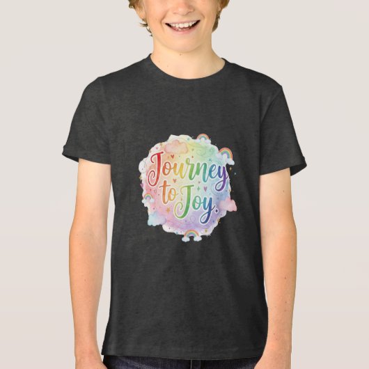 Reis naar vreugde Tri-Blend shirt (Voorkant)