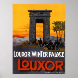 Reis naar vroeger tijden, Louxor Winter Palace, Eg Poster