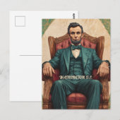 Reis naar Washington D.C. Abraham Lincoln Briefkaart (Voorkant / Achterkant)