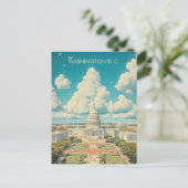 Reis naar Washington D.C. Briefkaart (Staand voorkant)