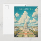 Reis naar Washington D.C. Briefkaart (Voorkant / Achterkant)