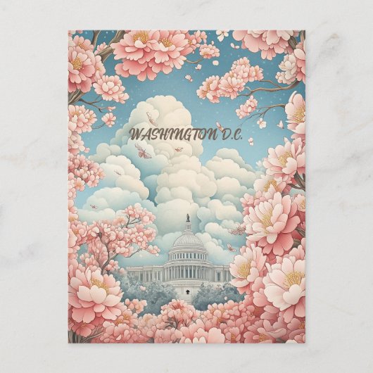 Reis naar Washington D.C. Briefkaart (Voorkant)