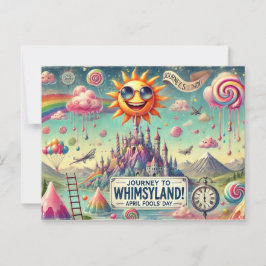 Reis naar Whimsyland! April Fools' Day, Briefkaart