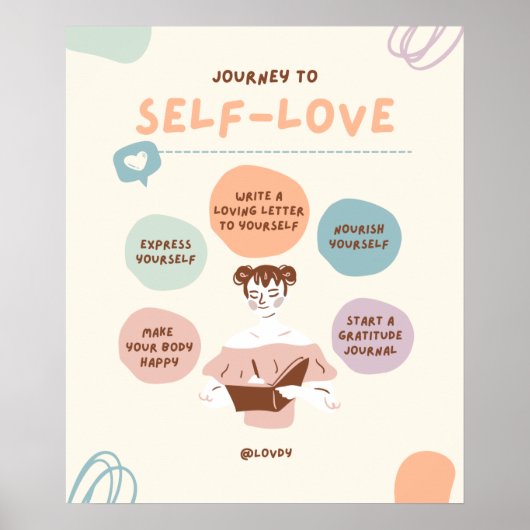 Reis naar zelfliefde poster (Voorkant)