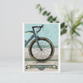 Reis neer onder Fiets Briefkaart (Staand voorkant)