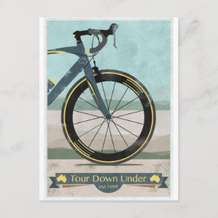 Reis neer onder Fiets Briefkaart
