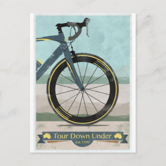 Reis neer onder Fiets Briefkaart