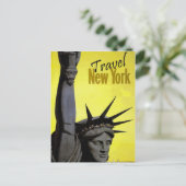 Reis New York Vrijheidsstandbeeld briefkaart (Staand voorkant)