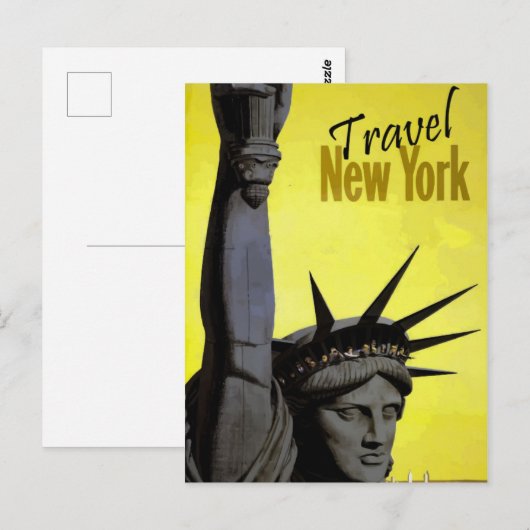 Reis New York Vrijheidsstandbeeld briefkaart (Voorkant / Achterkant)