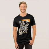 Reis niet over het verleden: Motivatie graphics Tri-Blend Shirt (Voorkant volledig)