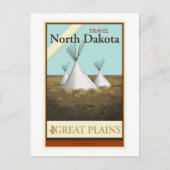 Reis North Dakota Briefkaart (Voorkant)