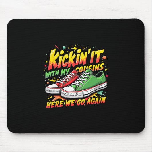 Reis om samen te komen Kickin 'het met de Kins Bla Muismat (Voorkant)