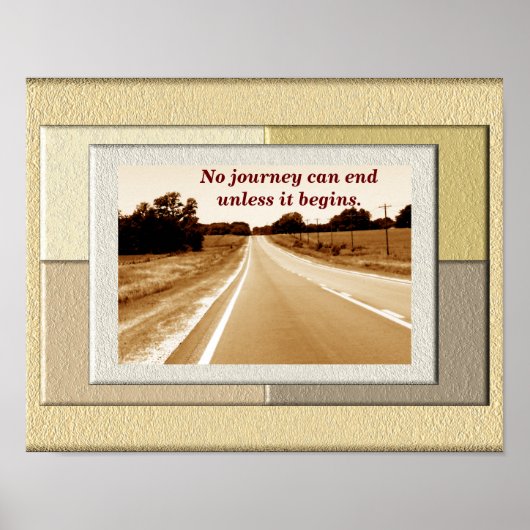 Reis - om te beginnen poster (Voorkant)