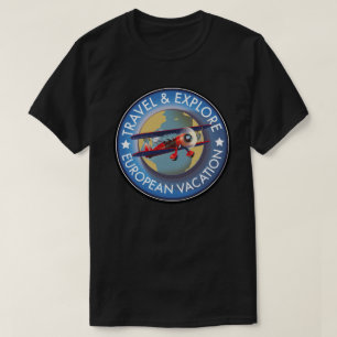 Reis & onderzoek Europese vakantie T-shirt