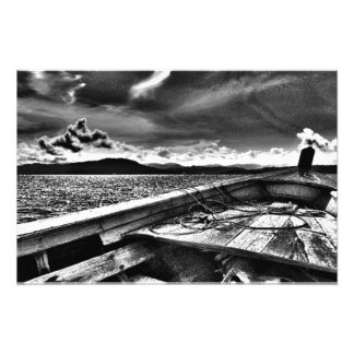 Reis op foto in Thailand Afdruk