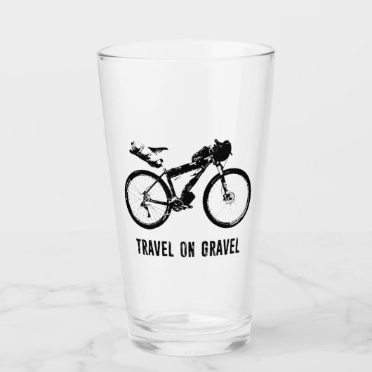 Reis op grindbikepacking glas (Voorkant)