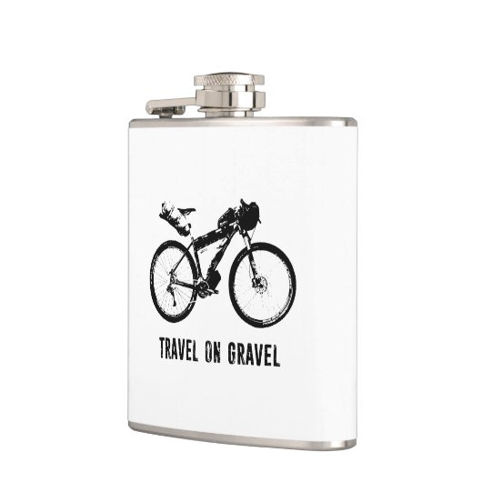 Reis op grindverpakking heupfles (Links)