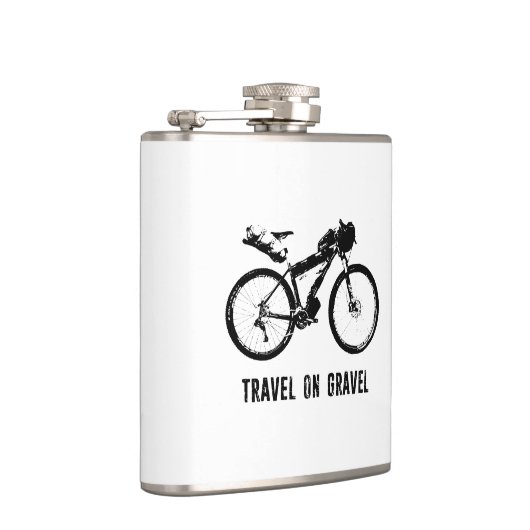 Reis op grindverpakking heupfles (Rechts)