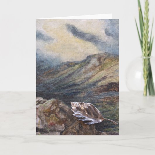 "Reis op" het Wenskaart van het Blad Kaart (Voorkant)