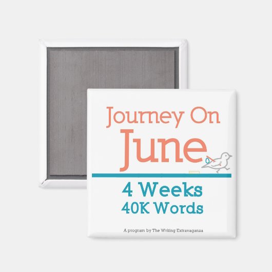 Reis op juni 2" magneet (Voorkant / Achterkant)