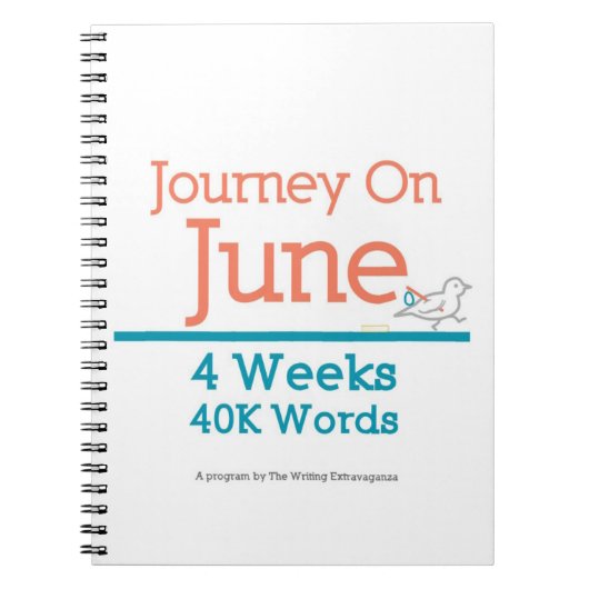 Reis op juni: 4 weken, 40K Notitieboek (Voorkant)