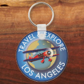 Reis op Los Angeles logo Sleutelhanger (Voorkant)