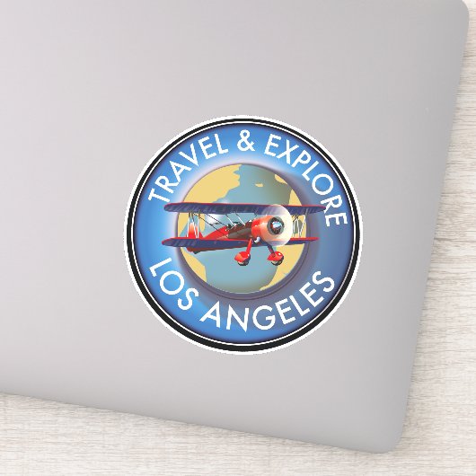 Reis op Los Angeles logo Sticker (Detail)