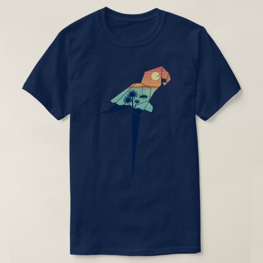 Reis Origami Parrot per boot T-shirt (Design voorkant)