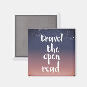 Reis over de open weg magneet (Voorkant / Achterkant)