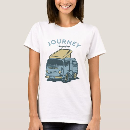 Reis overal naartoe t-shirt (Voorkant)