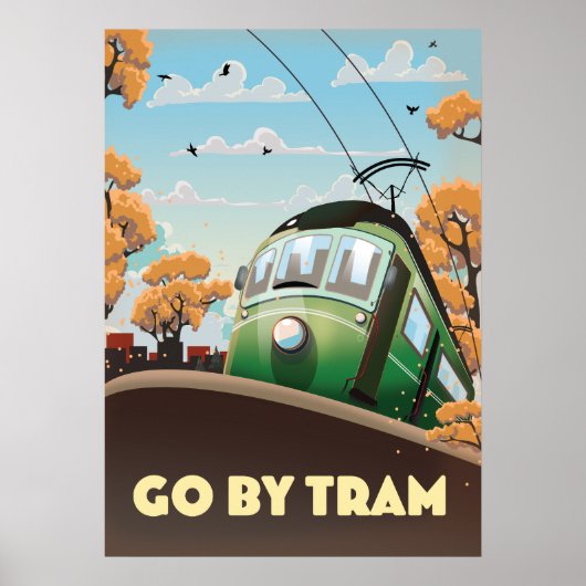 Reis per Tram Poster (Voorkant)