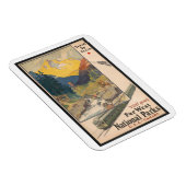 Reis per trein, nationale parken,  stijl magneet (Rechterzijde)