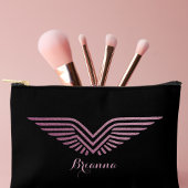 Reis piloot vleugels roze glitters leuke op maat g etui