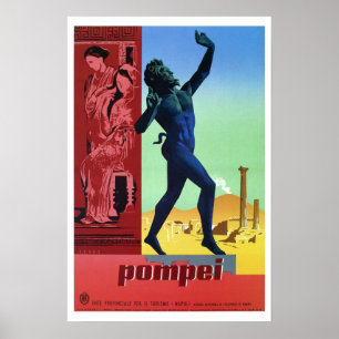 reis Pompeii Italiaanse Poster