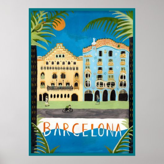 Reis POSTER, Barcelona, Spanje Poster (Voorkant)