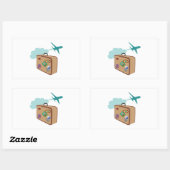 Reis Rechthoekige Sticker (Vel)