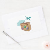 Reis Rechthoekige Sticker (Envelop)