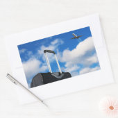 Reis Rechthoekige Sticker (Envelop)