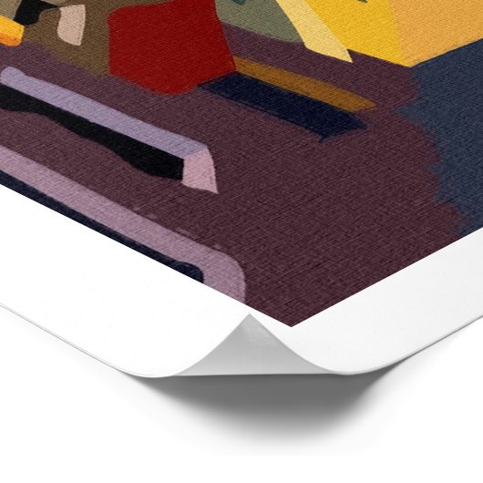 Reis  retro San Francisco Poster (Hoek)