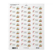 Reis Return Address Label Miss to Mrs Adventure (Full Sheet)