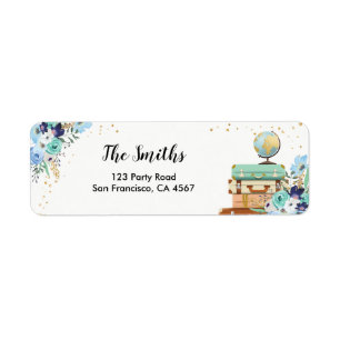 Reis Return Address Label Miss to Mrs Adventure
