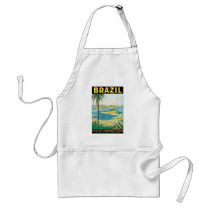 Reis Rio de Janeiro Brazilië Kuststrand Vintage Standaard Schort