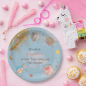 Reis rond de galaxy ruimte verjaardag papieren bordje (Feest)