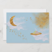 Reis rond de galaxy ruimte verjaardagsuitnodiging kaart (Achterkant)