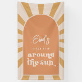 Reis rond de Sun Party Banner (Verticaal)