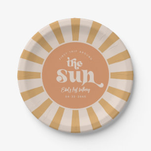 Reis rond de Sun Party Borden Papieren Bordje