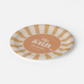 Reis rond de Sun Party Borden Papieren Bordje (Gekanteld)
