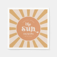 Reis rond de Sun Party servetten