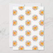 Reis rond de zon 1e verjaardag kaart (Achterkant)